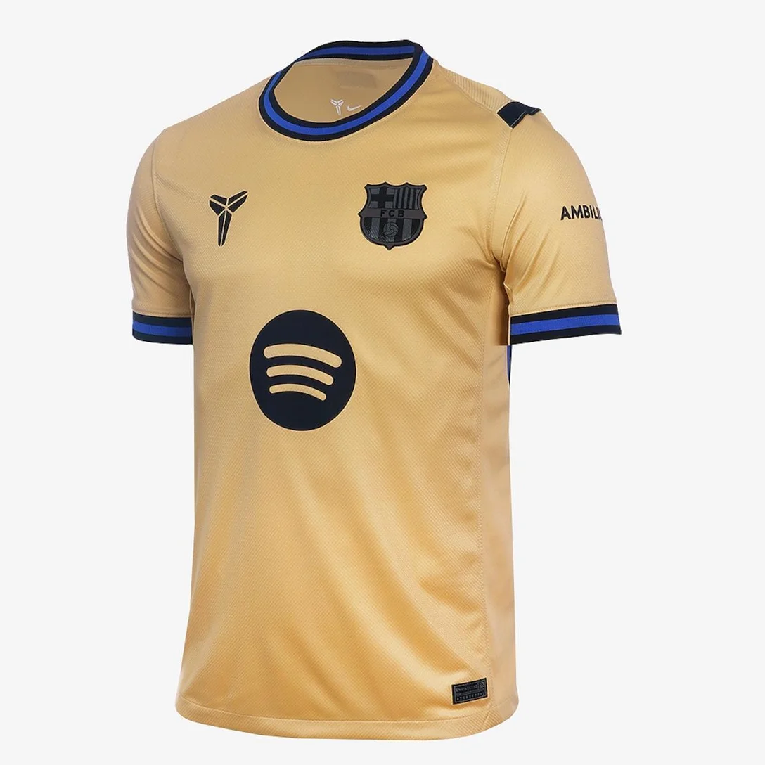 Camisa Barcelona Nike II 2025/26 Torcedor Pro Masculina - Bege+Preto